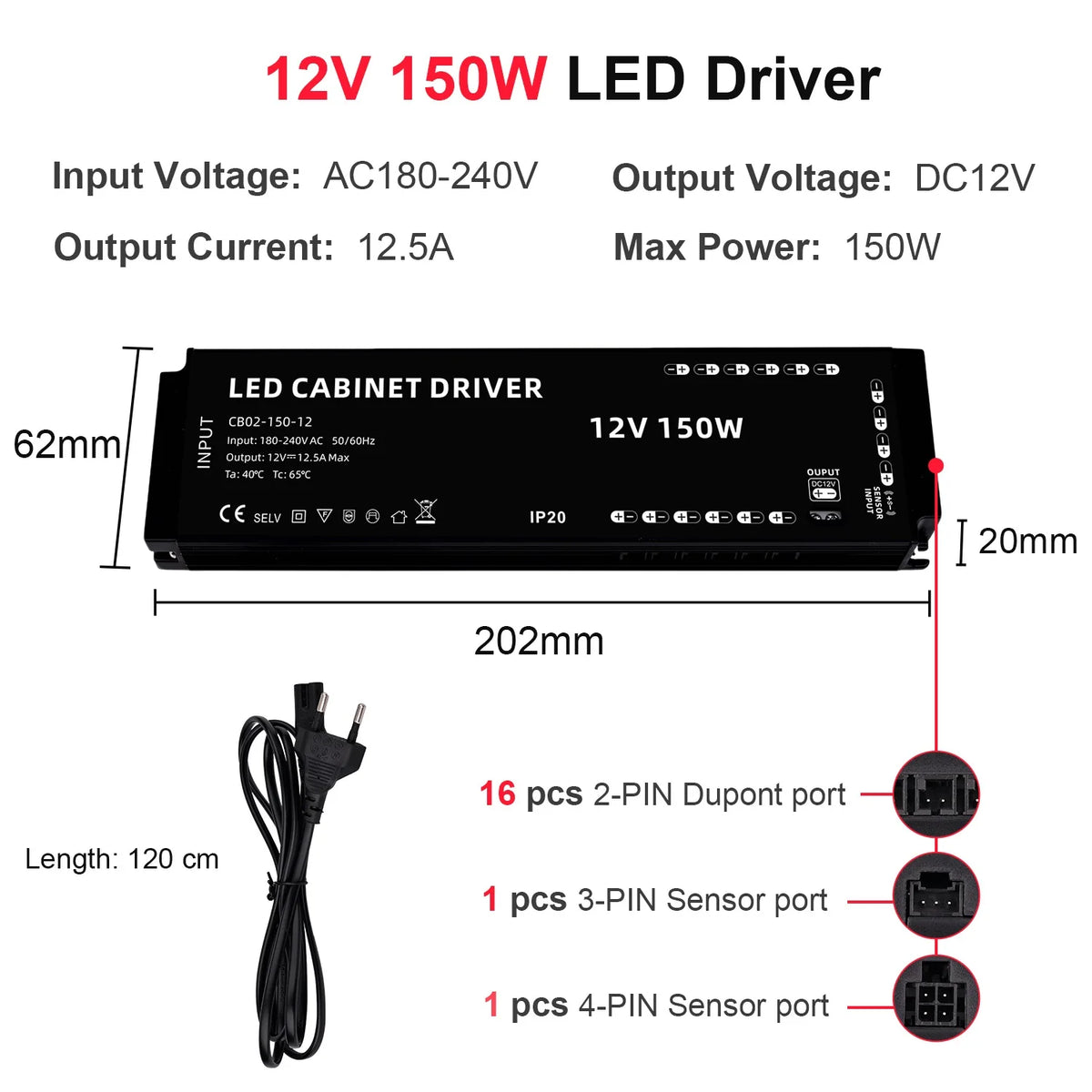 Mətbəx Dolabı Altı COB LED Lent İşıq – Vitrin, Şkaf, Kitab Rəfi və Qarderob üçün Lampa, Taxtadan Keçən İşıq, İşıqlığı Tənzimlənən, Toxunma Sensorlu LED Lent.