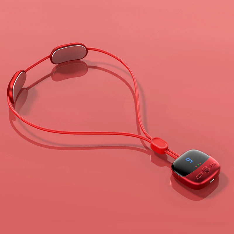 2025 Mini Portativ Boyundan Asılan Masaj Cihazı – İsitmə Funksiyalı Elektrikli EMS/TENS Nəbzli Masaj Cihazı, İsti Kompres, Ağıllı Boyun Onurğası və Çiyin Masaj Cihazı.