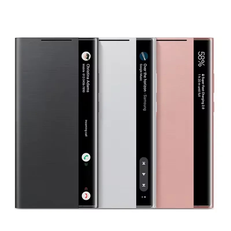 Samsung üçün Güzgülü Smart View Flip Qab – Galaxy Note 20 Ultra və Note 20 5G üçün.