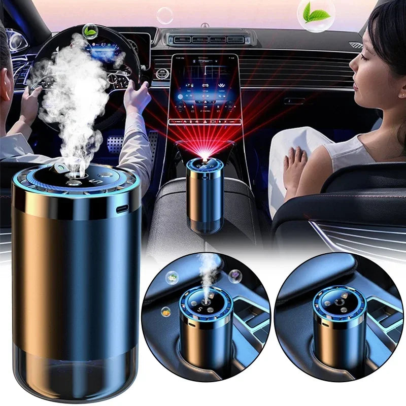 5 Rejimli Avtomobil Ətirləndiricisi – Avtomobil üçün Aroma Diffuzoru, Avtomatik Sprey, Qoxu Təmizləyici, Alüminium ərintidən hazırlanmış, Rəngli Atmosfer İşıqlı Ulduz Tavan Effekti.