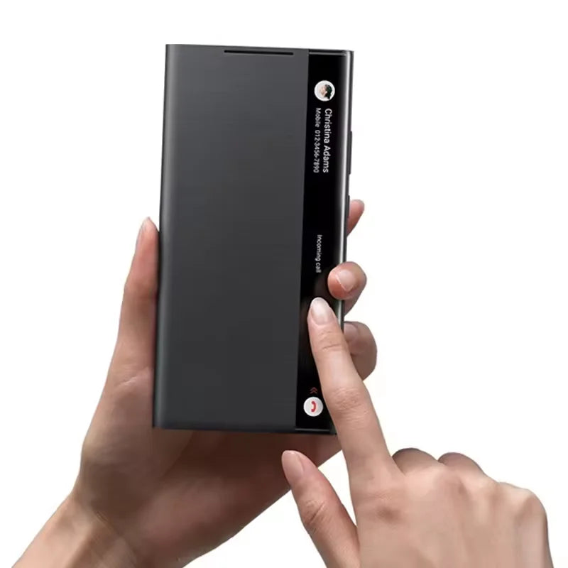 Samsung üçün Güzgülü Smart View Flip Qab – Galaxy Note 20 Ultra və Note 20 5G üçün.
