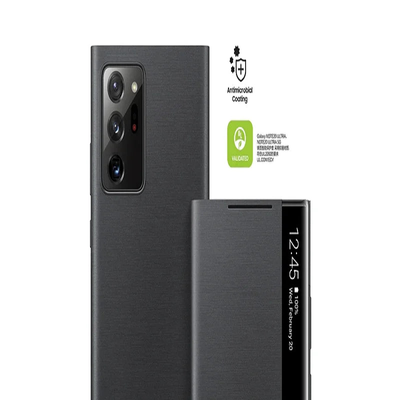 Samsung üçün Güzgülü Smart View Flip Qab – Galaxy Note 20 Ultra və Note 20 5G üçün.